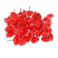 thumbnail image 1 of 50 Pcs Épingles à Pousser en Forme de Cœur Épingles de Dessin Autocollant pour Bureau - Rouge, 1 of 8