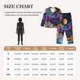 thumbnail image 4 of Balery Fantasy Cosmic Landscape Pattern Pajama Sets for Women Long Sleeve 2 Piece Sleepwear Loungewear Sets Soft PJ's with Pockets Long Sleeve Comfy Pj Sets-Large, 4 of 7