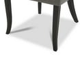 thumbnail image 5 of CHITA Upholstered Dining Chairs with Wood Legs Set of 2, Fabric in Flint Gray, 5 of 7