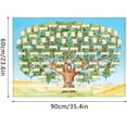 thumbnail image 3 of NOGIS Family Tree Chart to Fill in - 23.6x35.4in 6 Generation Genealogy Poster Blank Fillable Ancestry Chart | Large Print Family Tree Picture Frame Wall Decor Gift for Family Member, 3 of 7
