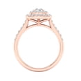 thumbnail image 3 of Imperial 1 Ct TDW Round Diamond Double Halo Engagement Ring in 10K Rose Gold (H-I, I2), 3 of 4