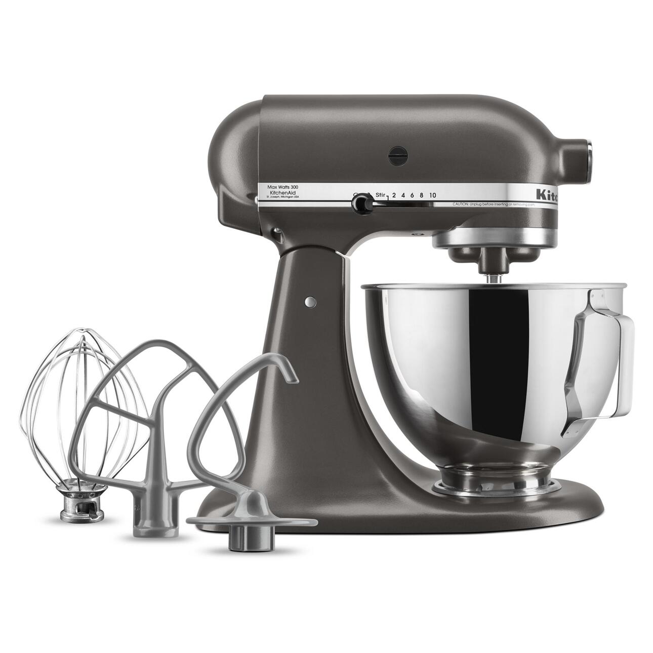 キッチンエイド 4.5 qt KitchenAid 4.5 Quart Tilt Head Stand Mixer in Onyx Black and