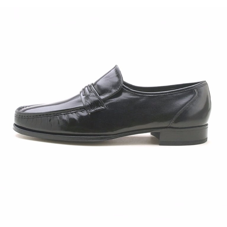 Blk Florsheim Como Loafers Oxford Dress Shoes Leather Slip ons, Mens Sz 9E Florsheim Como Black Leather Slip-on Men main image 2