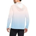 thumbnail image 4 of successthop Mens UV Protection Shirts for Swimming with Face Cover Hooded Long Sleeve Gradient Jacket for Outdoor Driving Traveling Hiking Fishing Pink 2XL, 4 of 6