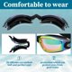 thumbnail image 3 of Adult Goggles Swimming, Professional Anti Fog Swim Goggles, Mirrored Youth Goggles Pool Goggles for Swimmer,Women,Men,2 Pack, 3 of 5