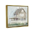 thumbnail image 3 of Stupell Cape House Porch View Landscape Painting Gold Floater Framed Art Print Wall Art, 3 of 6