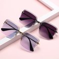 thumbnail image 2 of Womens Fashion Sunglasses Half Metal Frame Two Tone UV400, 2 of 3