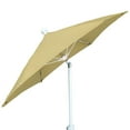 thumbnail image 5 of 9 Oct Home Patio Umbrella 8 Rib Crank White with Natural spun acrylic canopy, 5 of 7