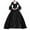 Black, variant on Summer Plus Size Women's Dress Women Retro Party Princess Cosplay Dress Square Collar Lace Floor Length Dress Wine 18(XXXXXL)