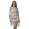 thumbnail image 1 of Moomaya Robes Décontractées Femmes Rayonne Robe Mini à Manches Longues pour Femmes, 1 of 4