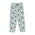 thumbnail image 4 of Sigee Bears and Tropical Leaves Print Women's Soft Pajama Pants - Breathable and Comfortable Lounge Sleep Bottoms with Elastic Waistband and Pockets-Medium, 4 of 9