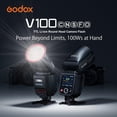 thumbnail image 2 of Cámara flash GODOX V100S para Sony con obturador global de 100 W TTL, 2 of 6