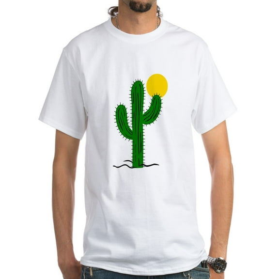 CafePress - Cactus116 White T Shirt - Men's Classic T-Shirts