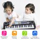 thumbnail image 1 of Teclado de piano para niños 37 teclas Teclado electrónico Juguetes educativos - Negro, 1 of 8