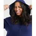 thumbnail image 6 of Plus Size Just My Size® Slubbed Hoodie Color: Navy Size: 5X, 6 of 10