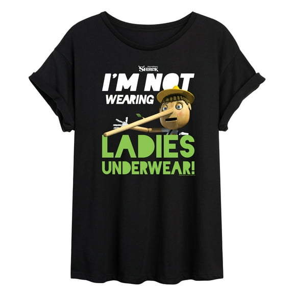 Shrek - Not Wearing Ladies Underwear - Women's Oversized T-Shirt