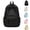 Black, variant on Polka Dot Nylon Backpack for Women, Lightweight Water Repellent Casual Daypack with Drawstring Side Pockets for Travel Commute Getaways (Yellow)