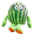 thumbnail image 2 of Peluche de frutas y verduras de 25cm, muñeco de peluche suave con ajo, fresa, brócoli, sandía y calabaza, regalo para bebé, 2 of 5