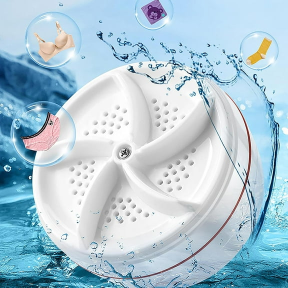Portable Mini Turbo Washer, Portable washer machine, Mini washing machine portable washer for Underwear, Baby Clothes, or Small Items, for Apartments, Camping, Travel