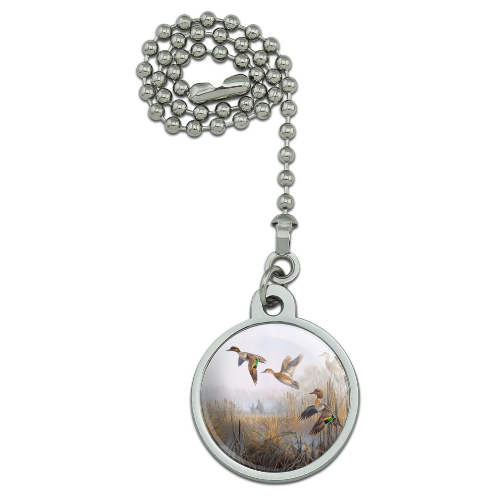 GreenWinged Teal Ducks Taking Flight Hunters Hunting Ceiling Fan and