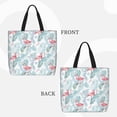 thumbnail image 2 of Disketp Tropical Flamingo Bolsa Tote de Lona para Mujer, Bolso de Hombro y Cruzado con Cierre de Cremallera, 2 of 7