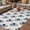 Blue, variant on Navy Blue Spring Floral Outdoor Rug for Patio/Deck/Porch, Non-Slip Large Area Rug 4 x 6 Ft, Farmhouse Flowers Modern Art Indoor Outdoor Rugs Washable Area Rugs, Reversible Camping Rug Carpet Runner