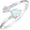Wraparound White Gold/White Opal, variant on 14K Gold Plated Created Opal Rings - Stacking Rings for Women