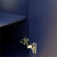 thumbnail image 5 of 49 in. Single Wooden Vanity  Blue with White Quartz Oval Sink, 5 of 14