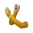 thumbnail image 1 of Ladies Fingerless Silk Opera Gloves, Gold, 1 of 1