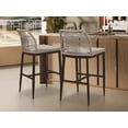 thumbnail image 2 of Ltmate Set of 2 Outdoor Bar Stools, 26.8" Seat Height Barstools with Low Back and Footrest for Outdoor Garden Patio,Brown, 2 of 5