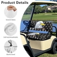 thumbnail image 6 of Yuyamidu Black American Flag Golf Cart Seat Covers for 2-Person Seats Eagle Car Seat Protector Easy to Install Golf Cart Back Rest Cover, Set of 2, 6 of 7
