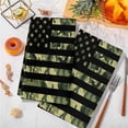 thumbnail image 3 of Green Camouflage American Flag Microfiber Kitchen Towel, Wooden Grain Soft Absorbent Dish Towels, Quick Drying Washable Dishcloths for Kitchen Cleaning, Drying Dishes, 18x28 Inches, 3 of 9