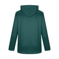 thumbnail image 5 of SGFCWSX Mens Zip Up Sweatshirt Fleece Relaxed Fit Pockets Solid Color Drawstring Hood Basic Casual Hoodie for Men Blue Size 2XL, 5 of 5