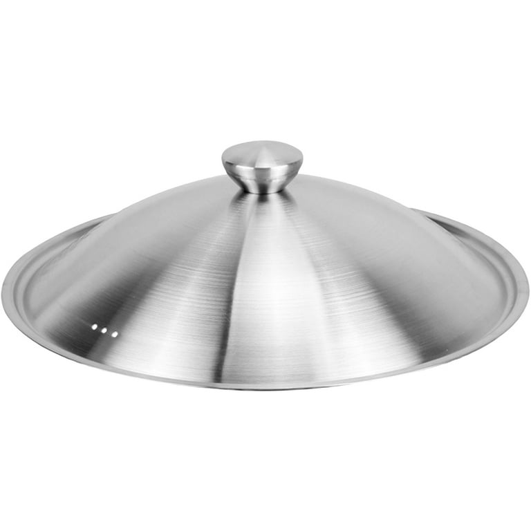 OUNONA Universal Pans Lid Metal Pan Lid Frying Pan Cover Hot Pot