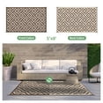 thumbnail image 2 of DEORAB Outdoor Rugs Waterproof Plastic Straw Mat 5'x8' Reversible for RV Patio Deck Beach Coffee & Beige, 2 of 6