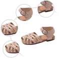 thumbnail image 7 of IUJSOY Toddler Girls Sandals Open Toe Strappy Gladiator Sandals Lightweight Flats Beach Shoes, 7 of 7