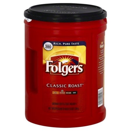 (2 Pack) Folgers Classic Roast Ground Coffee, (Best Place To Keep Ground Coffee Fresh)