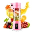 thumbnail image 2 of YSTIANN Portable Mini Blender USB Rechargeable 380ml for Smoothies, Shakes, Fresh Juice with Six Blades - Lightweight Travel Office Kitchen Use, Pink WJ85-1997, 2 of 8