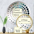thumbnail image 3 of Designart "Euphonic Melodies of Tropical Guitar Music II" Music Spiral Dot Round Wall Mirror - Music Oval Printed Decorative Mirror - Multiple Color Options, 3 of 5
