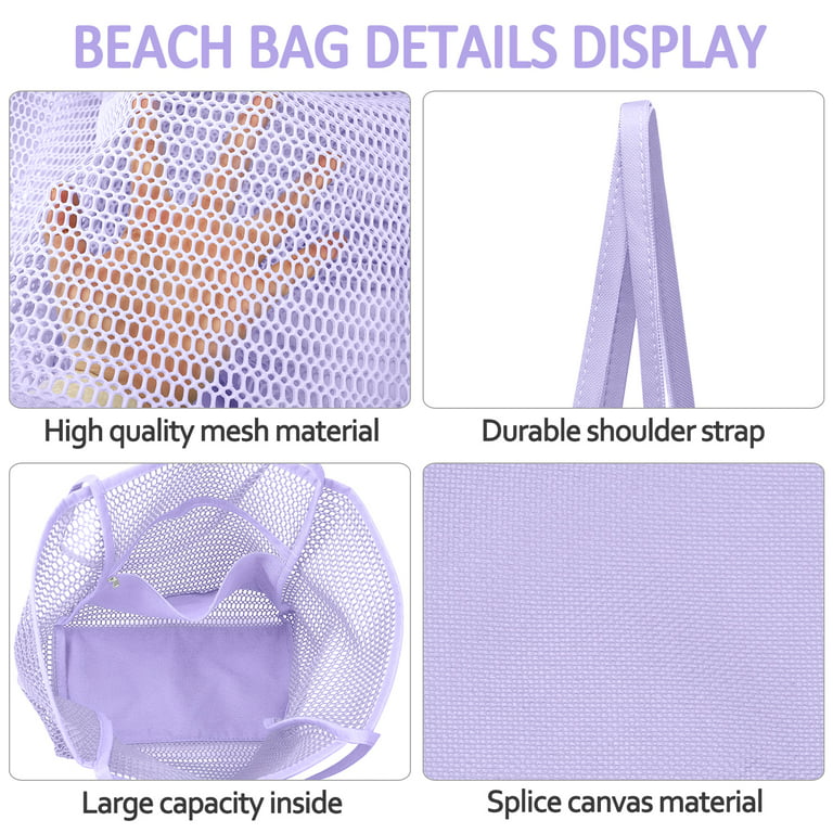 Livhil Women's Large Mesh Beach Bag