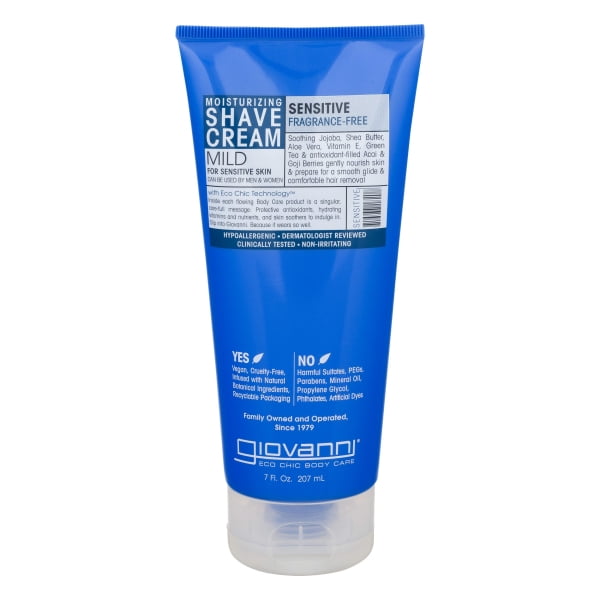 GIOVANNI Moisturizing Shave Cream for Sensitive Skin FragranceFree With Aloe and Jojoba (7