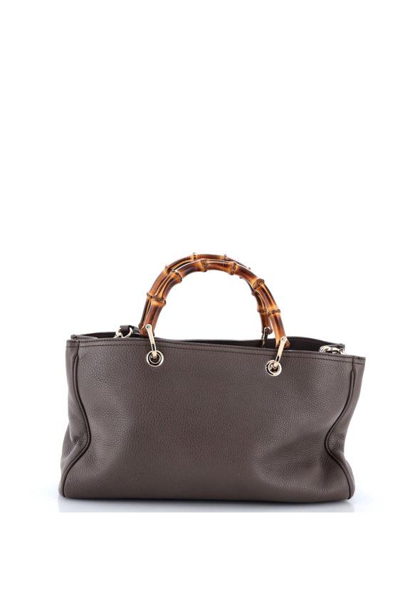 Pre-Owned Bamboo Shopper Tote Leather Medium By Rebag