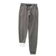 thumbnail image 1 of Leggings de invierno de talla grande para mujer, de felpa lisa: pantalones cálidos y casuales con cintura elástica, para llevar en exteriores e interiores, 1 of 3