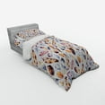 thumbnail image 2 of Ambesonne Vintage Bedding Set 3 Pcs, Peacock Feathers Design, Twin, Orange Blue, 2 of 2