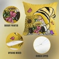 thumbnail image 3 of Sunflower Pillow Covers 18x18 Set of 4, Sunflower Decor Gnomes Pillow Covers, Sunflower Decorations Yellow Gnomes Throw Pillow Covers for Couch Sofa Living Room Indoor Outdoor, 3 of 6