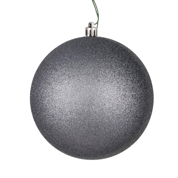 Vickerman 4" Limestone Glitter Ball Drilled 6/Bag - N591025DG