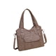 thumbnail image 3 of Bolso de hombro de piel sintética, estilo hobo, elegante bolso de mano para mujer, bolso de mano con correa ajustable. Caqui, 3 of 8