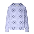 thumbnail image 7 of Mercatoo Girls Cute Heart Hooded Pullovers C𝐚ndy Color Trendy Casual Sweatshirts Kids Fall Comfortable Long Sleeve Hoodies, 7 of 7