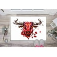thumbnail image 5 of Classic Rug, Salon Rugs, Bull Rugs, Floor Rug, Thick Rug, Bull Rug, Animal Rug, Polygon Bull Rugs, Gift For Her Rug, Thin Rug, Red Bull Rugs, 2.6'x4' - 80x120 cm, 5 of 8