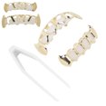 thumbnail image 4 of Cosplay Hip Hop Teeth, Decoration Hip Hop Teeth Compact Portable  for Dancing Party for Concert Gathering Gold,Silver, 4 of 7
